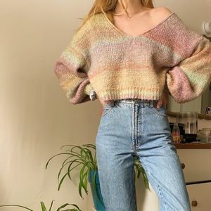 UO rainbow sweater